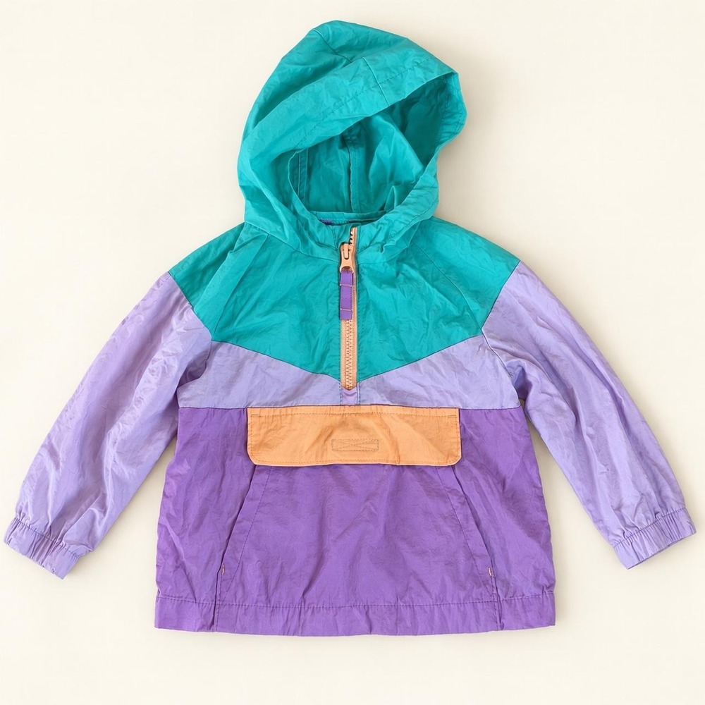 Cat & Jack Colorblock Hooded Windbreaker – 18M